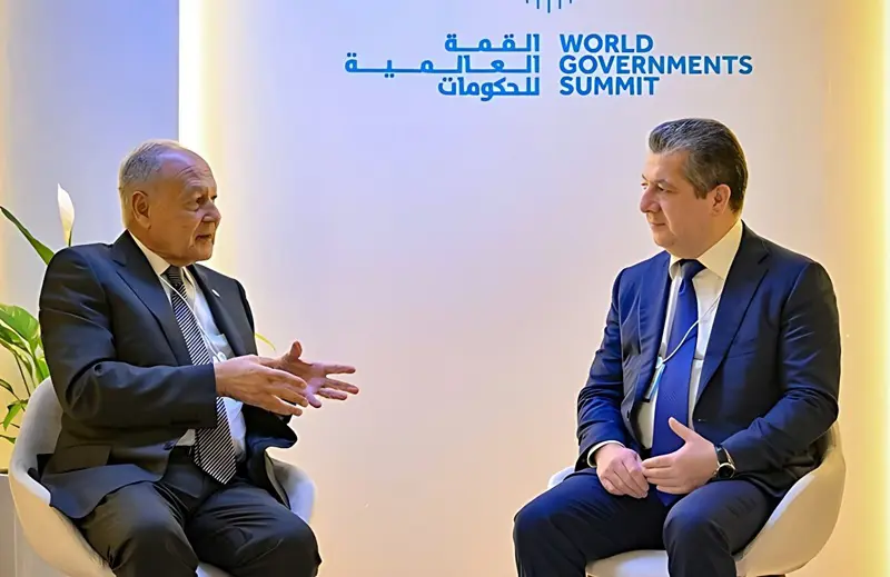 ئەمینداری گشتی کۆمکاری عەرەبی ڕۆڵی سەرۆک بارزانی و مەسروور بارزانی بەرز دەنرخێنێت