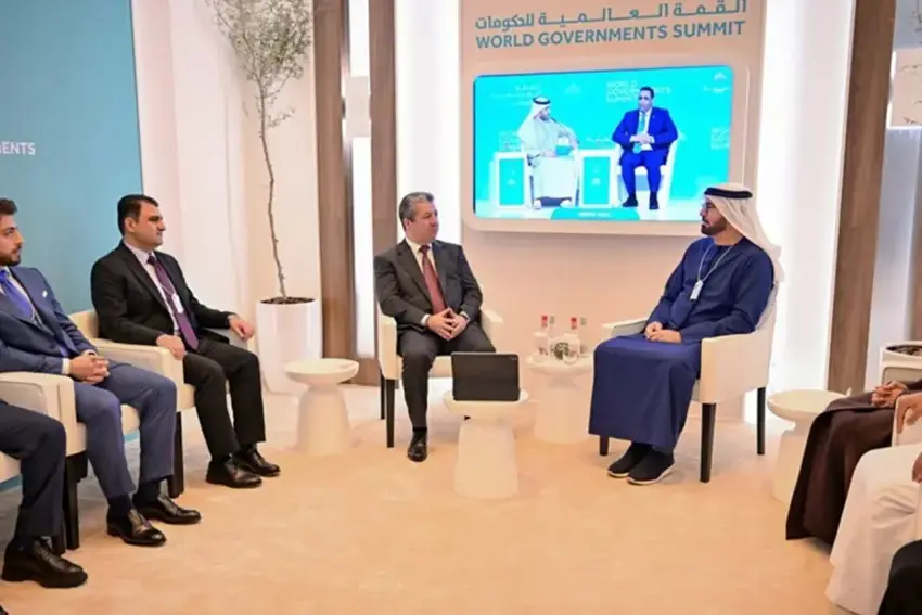 Mesrûr Barzanî bi Wezîrê Îmaratê re civiya