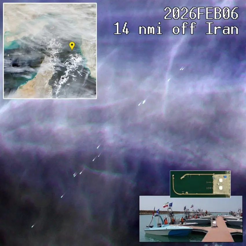 🚨 🚨 🚨 جێگیرکردنی بەربڵاوی کەشتییە خێراکانی سوپای پاسداران لە گەرووی هورمز