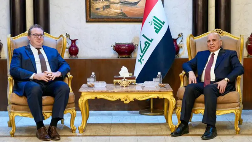 Fuad Hüseyin ile ABD'nin Bağdat Maslahatgüzarı Irak'ta görüştü