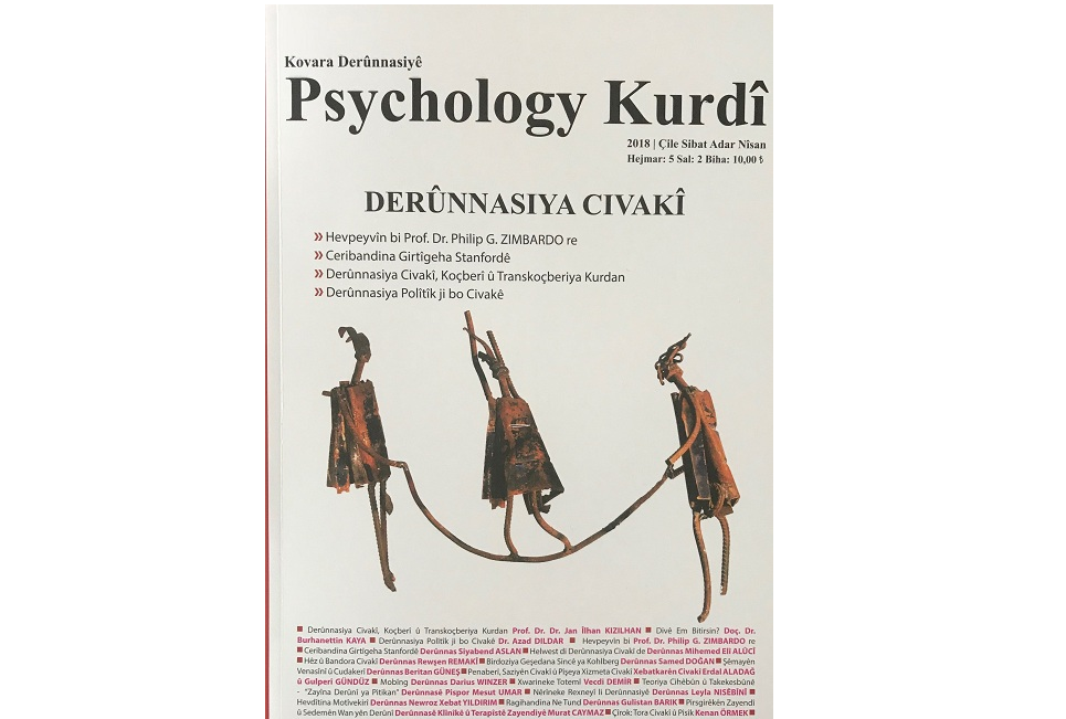 Hejmara pêncan a Kovara Psychology Kurdî hat belavkirin