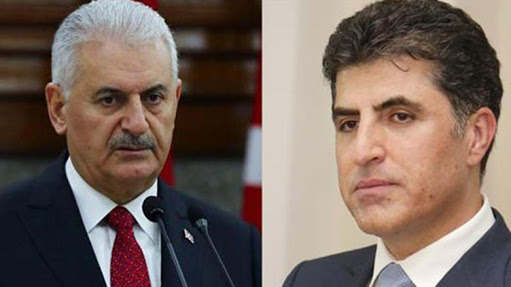 Serokwezîrê Tirkiyê serxwesiya Neçîrvan Barzanî kir