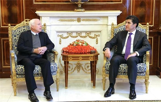 Peyama Nêçîrvan Barzanî li ser koçkirina John McCain