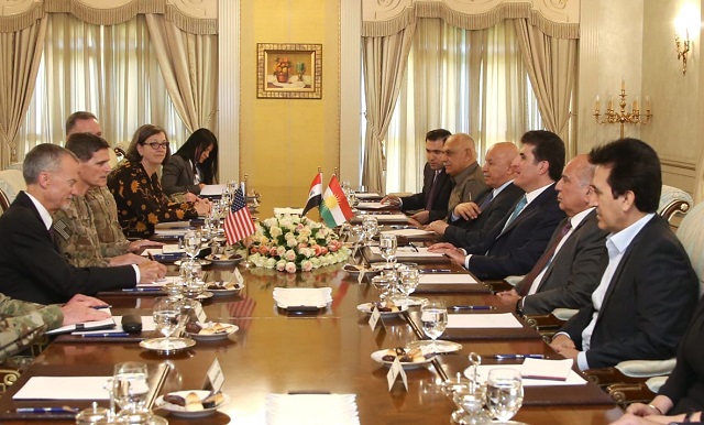 Nêçîrvan Barzanî bi Serfermandarê Amerîkî re civiya