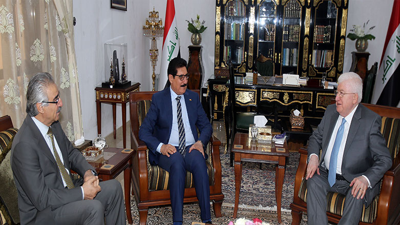 Fûad Masûm li Bexdayê li gel sandeya YNK-PDKê civiya