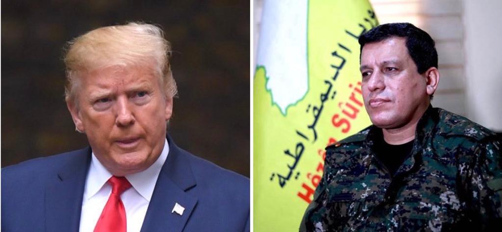 Trump bi Mezlûm Kobanî re peywendiyeke telefonî encam da