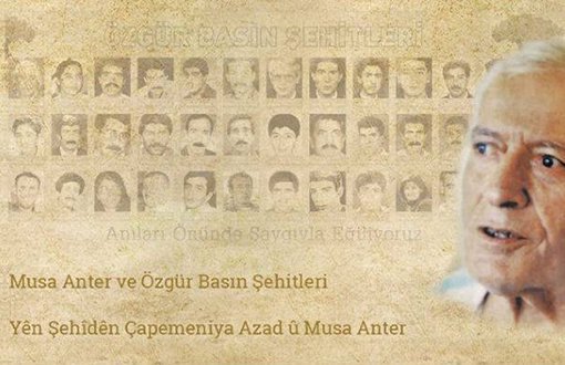 Encamên Pêsbirka Rojnamegeriyê ya Mûsa Anter diyar bûn