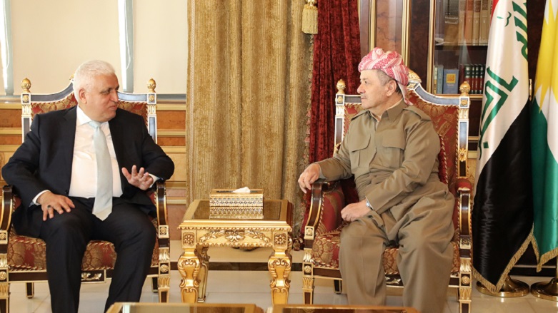 Serok Barzanî û Faleh Feyaz pistgirî dan Serokwezîrê Iraqê