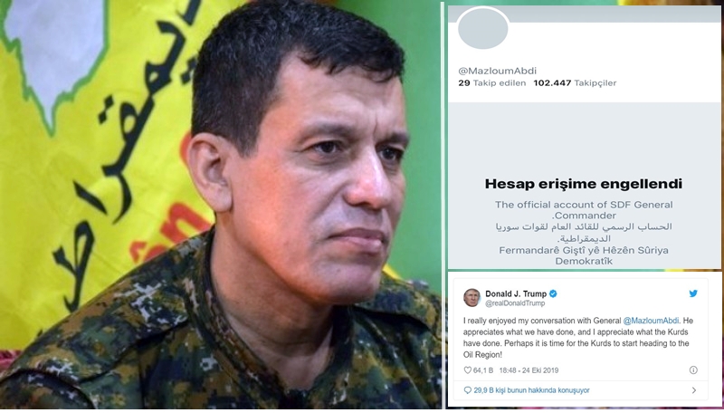 Hesabê Mazlûm Ebdî li Tirkiyê hat astengkirin