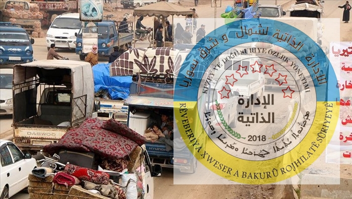 Ji Rêveberiya Rojava daxuyaniya  koçberên Idlibê û banga alîkariyê li NY: Em amade ne!