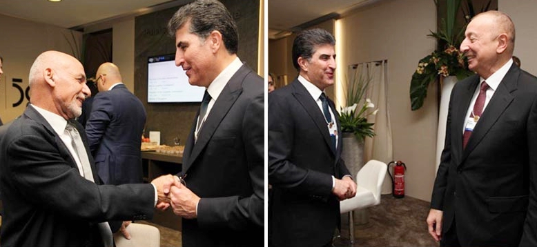 DAVOS | Nêçîrvan Barzanî bi Serokên Azerbaycan û Afganistanê re hevdîtin pêk anî