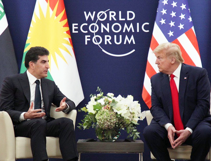 Nêçîrvan Barzanî: Danîna Ala Kurdistanê ligel Trump peyameke ji bo hemû Kurdan bû