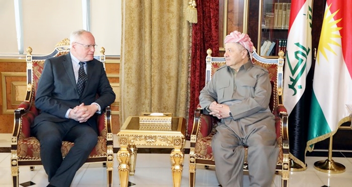 Serok Barzanî bi Jeffrey re rewsa Rojavayê Kurdistanê gotûbêj kir