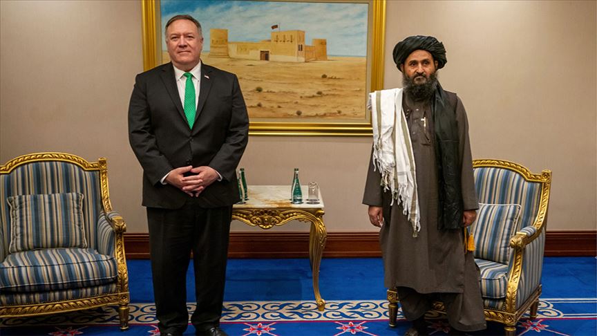 Pompeo bi heyetên Afxanistan û Talîbanê re hevdîtin kir