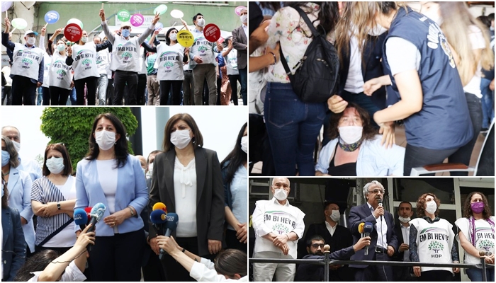 Buldan û Sancar Mesa HDPê ya Enqerê bi mudaxeleyên polîsan re dan destpêkirin