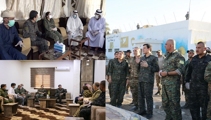 Mezlûm Ebdî û fermandarên HSDê bi serokesîrên Dêrazorê re civiyan