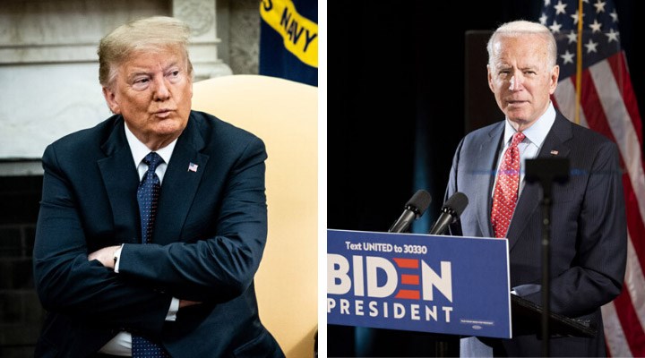 Li gor encamên rapirsiyên dawî wê Joe Biden di hilbijartinan de Trump derbas bike