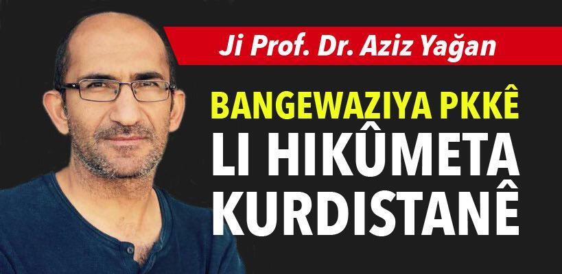‘Çareyekê ji PKKê re bibînin û ji raya gistî ya Kurd û Cîhanê re eskere bikin’
