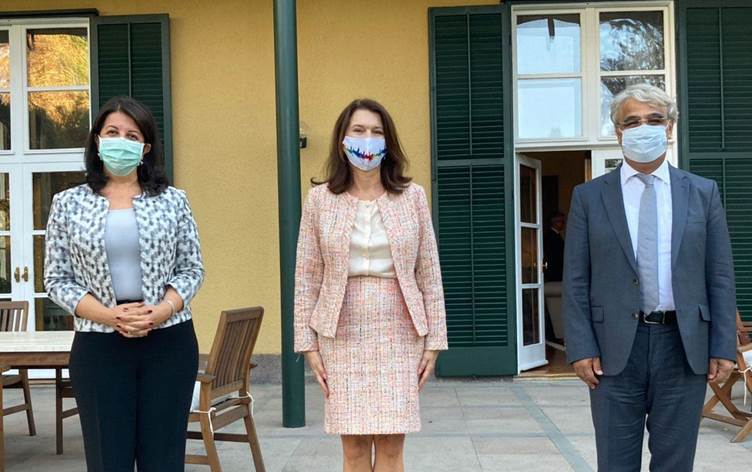 Hevserokên HDPê bi Wezîra Derve ya Swêdê Ann Linde re civiyan