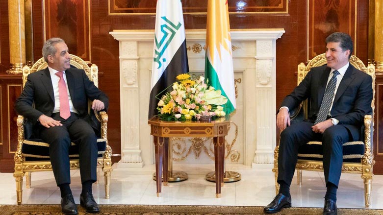 Nêçîrvan Barzanî bi Serokê Encûmena Bilind a Dadweriya Iraqê re civiya