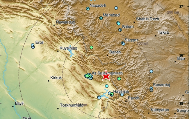 Li Rojhilat û Basûrê Kurdistanê erdhejeke bi hêza 5.2 çêbû