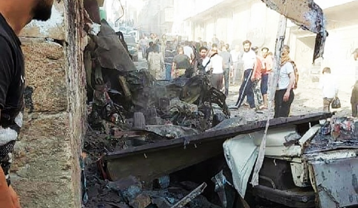 Li navenda Efrînê teqîneke bihêz çêbû