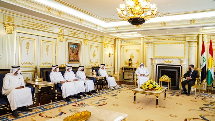 Mesrûr Barzanî bi sanda Heyva Sor a Îmarat re civiya: Hevkariya ligel Dezgeha Xêrxwazî ya Barzanî didome