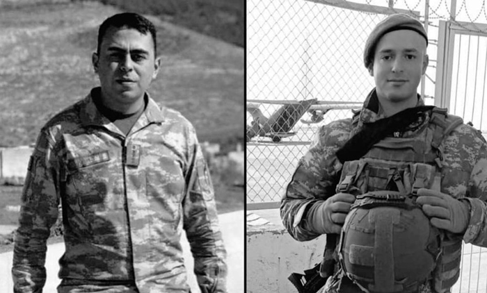 Artêsa Tirkiyê kustina du leskerên xwe ragihand