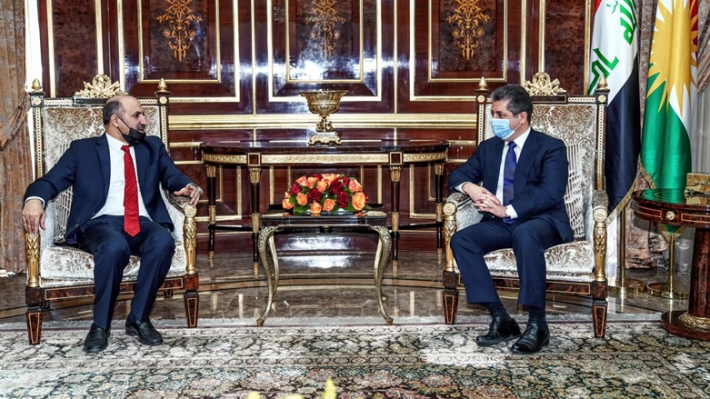 Serokwezîr Mesrûr Barzanî pêswazî li siyasetmedarê Sûriyê El Cerba kir