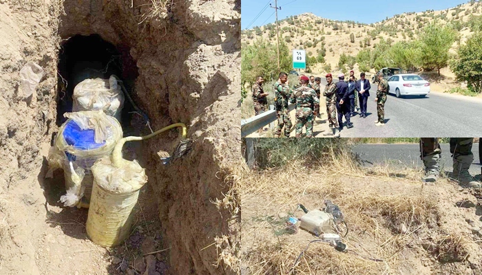 Pêsmerge 65 kîlo TNT ya ku PKKê li ser rêya welatiyan çandibû ji nav bir