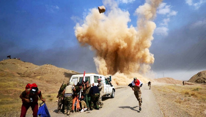 Amerîkayê li sînorên Iraq-Sûriyê êrîseke asmanî dijî milîsên Hesda Seibî pêk anî