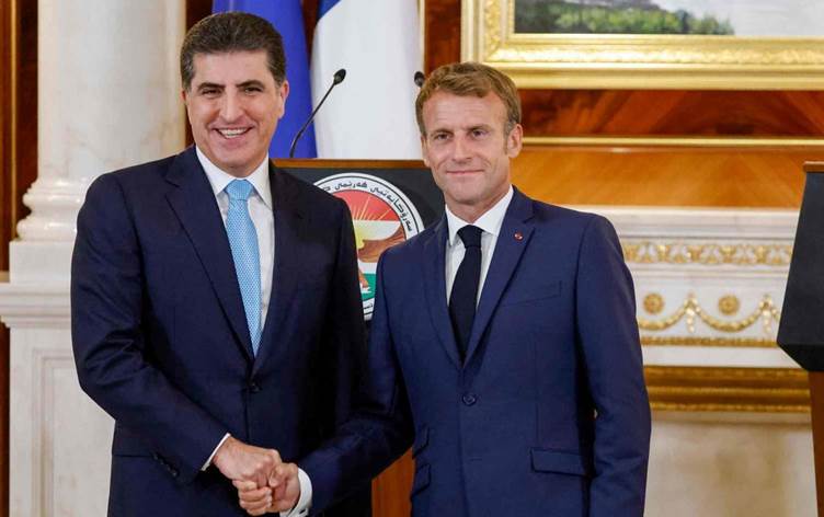 Nêçîrvan Barzanî: Li ser navê gelê Kurdistanê spasiya Serok Macron dikim