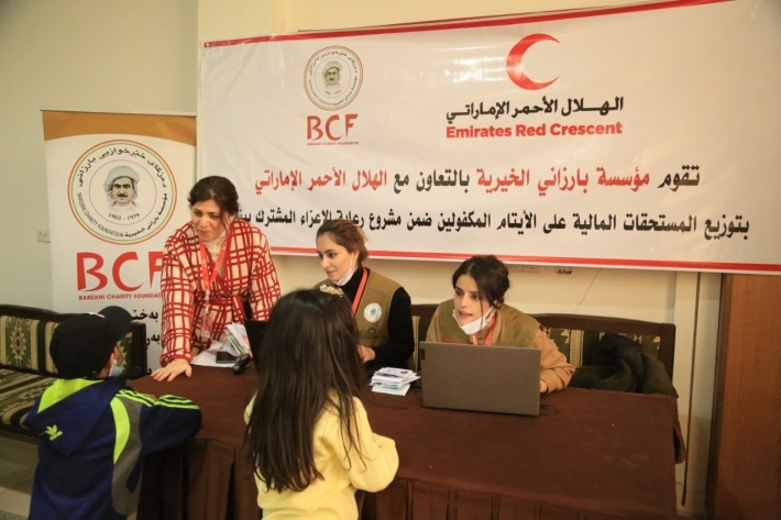 Dezgeha Xêrxwazî ya Barzanî alîkariya diravî dide zêdetirî 10 hezar zarokên sêwî