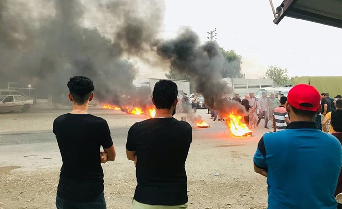 Alîgirên partiyên ku ji encamên hilbijartinan nerazî ne rêya Kerkûk-Bexdayê girtin
