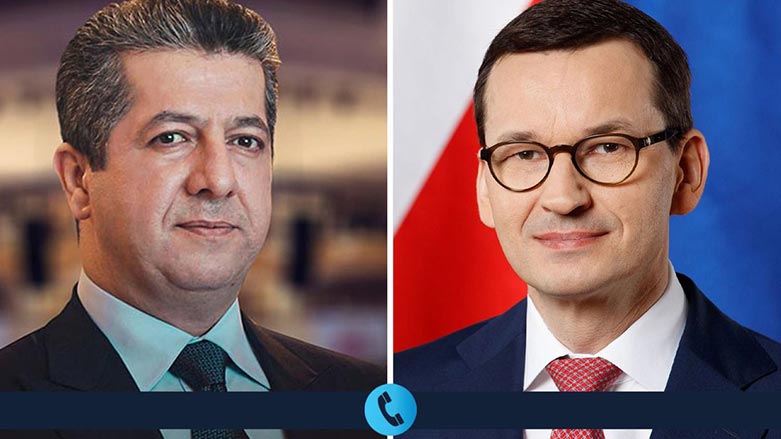Mesrûr Barzanî bi serokwezîrê Polonyayê re bi telefonê axifî