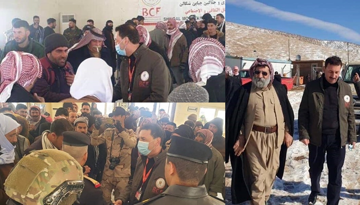 Dezgeha Xêrxwazî ya Barzanî alîkarî gihand 1.300 malbatên li kampa Çiyayê Singalê