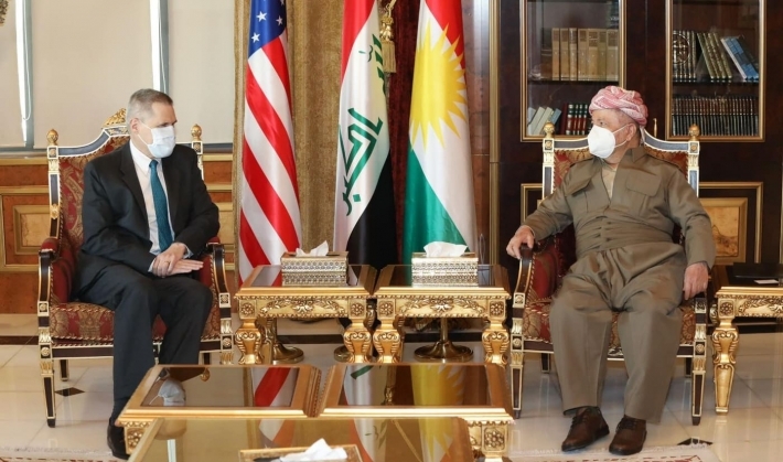 Serok Barzanî bi Balyozê Amerîka re rewsa siyasî ya Iraqê gotûbêj kir