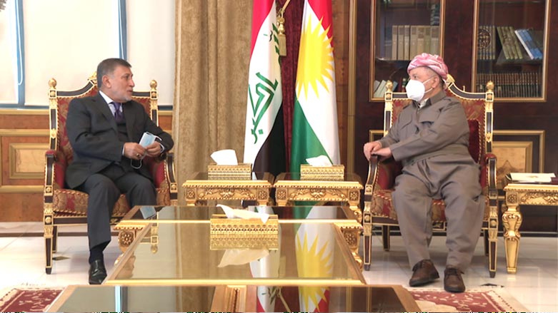 Serok Barzanî pêswazî li siyasetmedarê Iraqî Izet Sabender kir