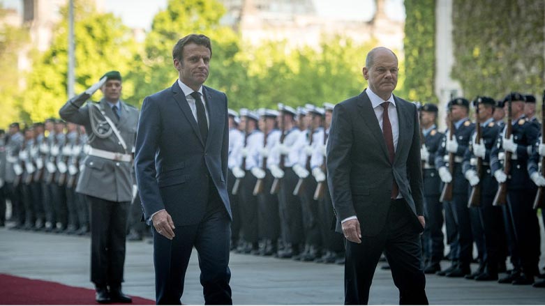 Macron ji bo mijara Ûkraynayê seredana serokwezîrê Almanya Olaf Scholz kir