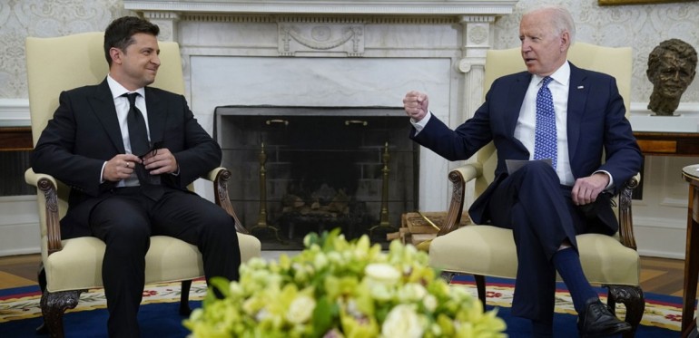 Biden û rêberên din ên welatên G7 wê bi awayekî onlayn bi Zelensky re bicivin