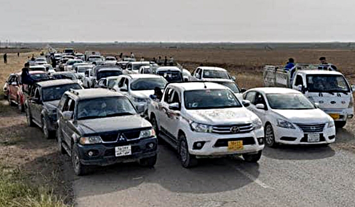 Di nav çend rojên dawî de 4 hezar Êzidiyên Singalê koçber bûn