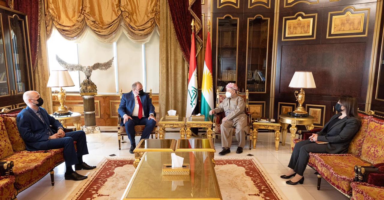 Konsolosê Rûsya seredana serokê Kurdistanê Mesûd Barzanî kir