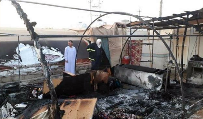 Duhok | Agir bi kampa koçberên Singalê ket