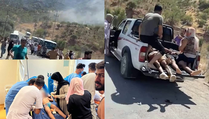 Artêsa Tirk li Zaxoyê cihê gestiyariyê bombebaran kir: Kustî û birîndar hene