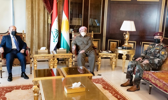Serok Barzanî li ser serdana Amerîka û Brîtanyayê bi Wezîrê Pêsmerge re civiya