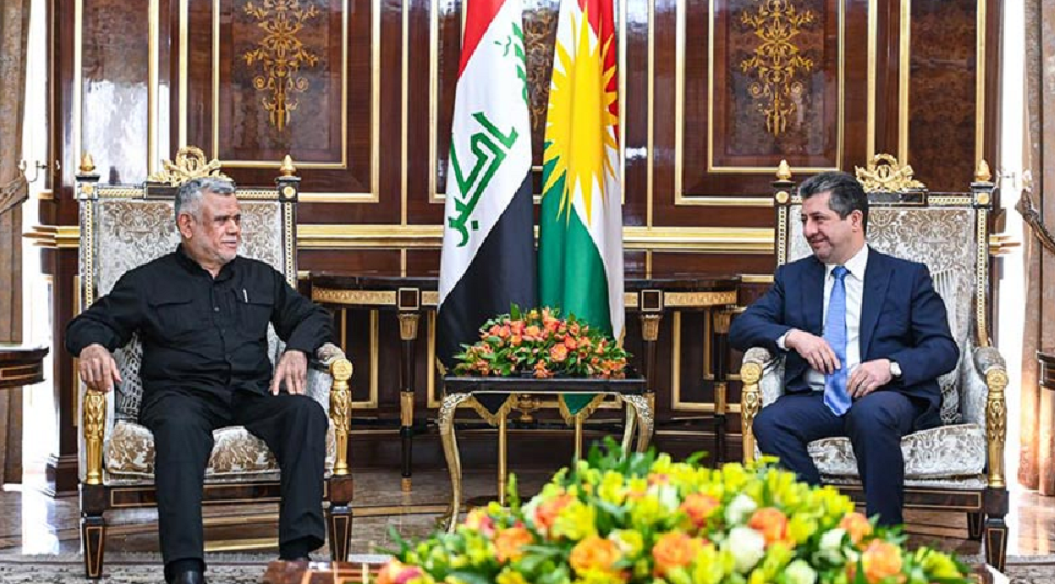 Serokwezîr Barzanî, ligel Hadî Amirî civiya