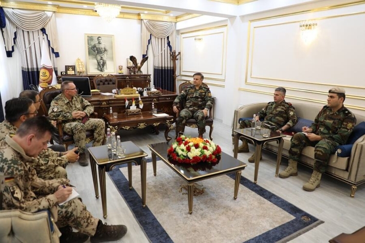 Sandeke leskerî ya Almanî bi Serokerkaniya Gistî ya Wezareta Pêsmerge re civiya