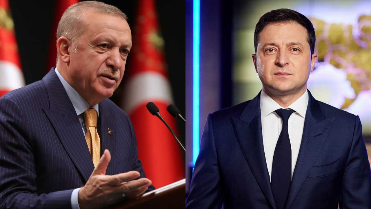 Serokkomarê Tirkiyê Erdogan bi serokê Ûkraynayê bi Zelenski re axifî