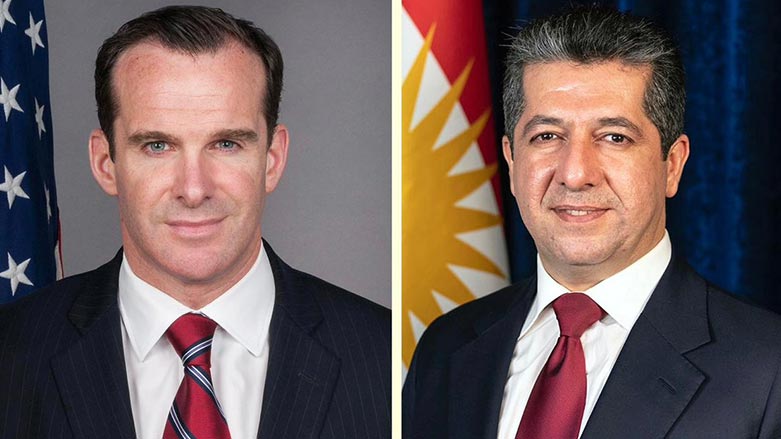 Mesrûr Barzanî û Brett McGurk li ser çareserkirina kêseyên navbera Kurdistan û Iraqê axivîn