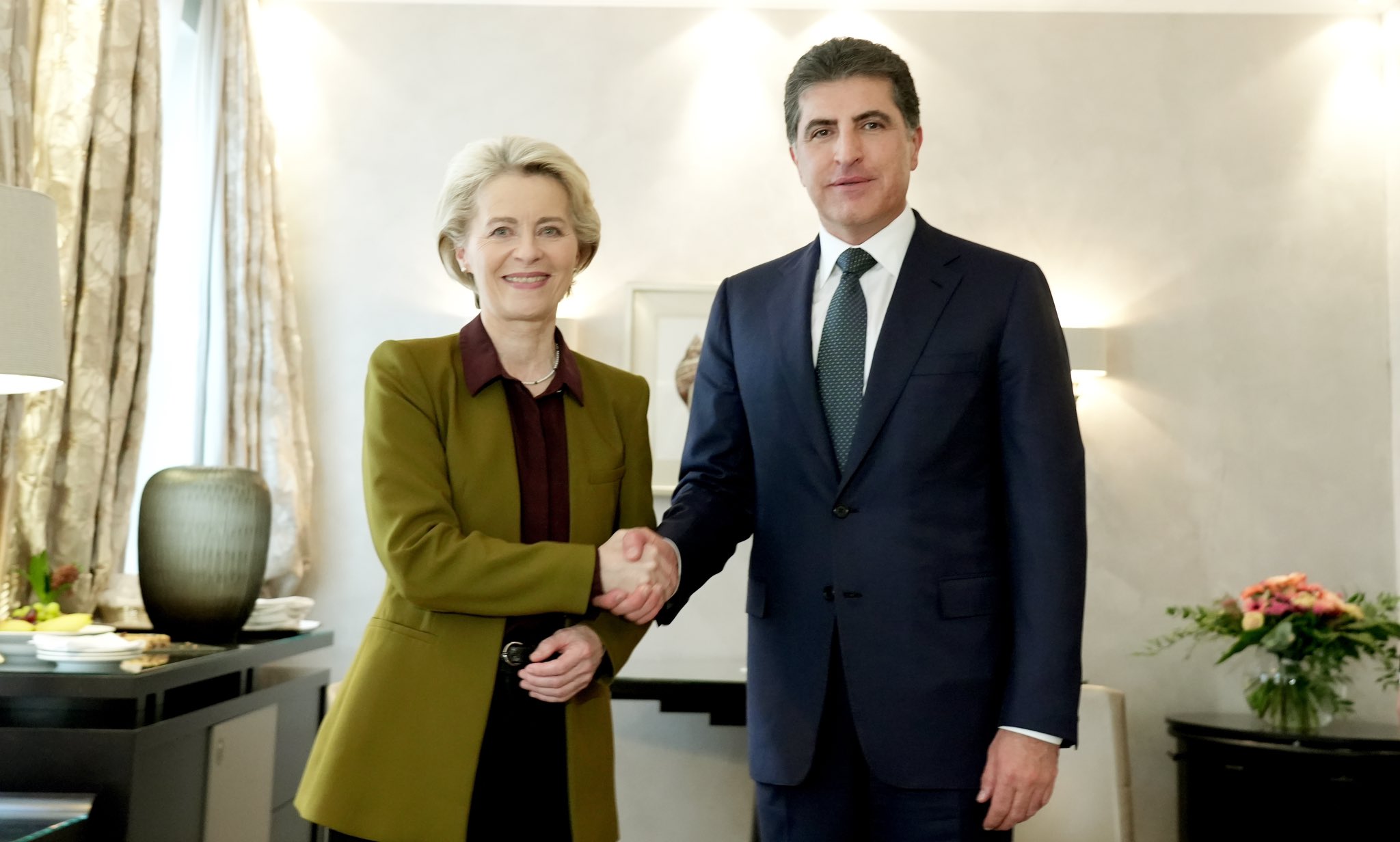 Nêçîrvan Barzanî: Me civîneka berhemdar bi seroka Komîsyona Awrûpayê re kir